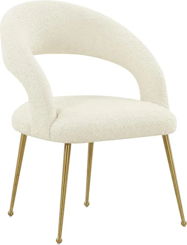 Vista 9 de Tov Furniture Silla de comedor Rocco Black Boucle