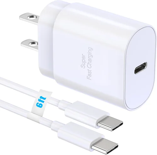 Vista 8 de Bloque USB C de 30 W PD de carga súper rápida, adaptador de pared tipo C, cargador rápido para iPhone 17/17 Air/17 Pro/17 Pro