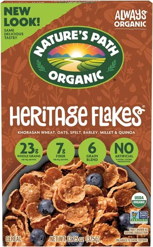 Vista 8 de Nature's Path - Cereal orgánico Heritage Crunch, 14 onzas (paquete de 1), sin transgénicos