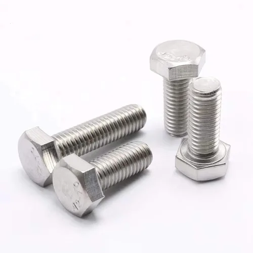Vista 3 de 10 tornillos hexagonales M6 M6-0.039 x 1.575 in UNC Tornillos de cabeza hexagonal A2-70 (304) de acero inoxidable totalmente roscados, totalmente