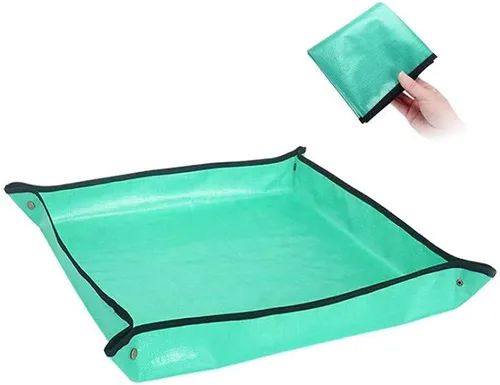 Vista 3 de Tapete de trasplante impermeable para interiores, lona para plantar, departamento, jardinería, para plantas suculentas, plantas, trasplante