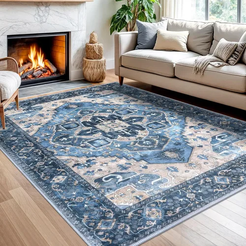 Vista 19 de SIILOOM Alfombra lavable de 2 x 3 pies, alfombra suave color taupe ceniza para entrada, tapete antideslizante para puerta de interior, tapete