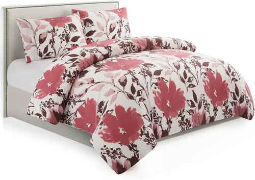 Vista 70 de Marina Decoration Juego de funda de edredón de 3 piezas con 2 fundas de almohada, diseño de rayas negras y grises, tamaño doble/matrimonial