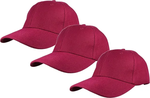 Vista 62 de Gelante - Gorra lisa de béisbol ajustable con correa trasera (3 unidades)