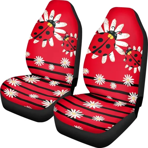 Vista 34 de Juego de 2 fundas de asiento delantero de automóvil, con diseño de bandera estadounidense, juego de 2 accesorios automotrices extraíbles, ajuste