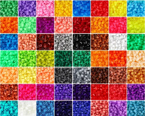 Vista 8 de Libima 28000 Piezas 28 Colores Cuentas de Fusible a Granel para Arte y Manualidades de Niños, Juego de Cuentas de Hierro Multicolor para Regalo