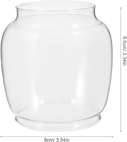Vista 4 de DOITOOL Linterna de repuesto de cristal de queroseno, pantalla de repuesto para lámpara de globo de vidrio para lámparas de gas, cubierta de luz al