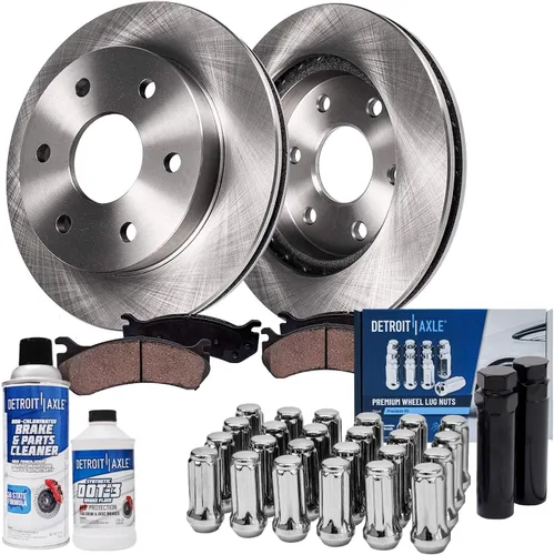 Vista 34 de Detroit Axle - Rotores de freno para Ford Mustang 2015 2016 2017 2018 2019 2020 2021 2022 2023 Rotores de freno de disco 2016 2017 2018 2019