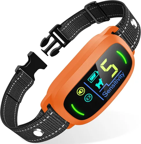 Vista 9 de FAFAFROG Collar Antiladridos para Perros de Tamaño Grande, Mediano y Pequeño, Collar Antiladridos Inteligente Recargable, Collar de Adiestramiento