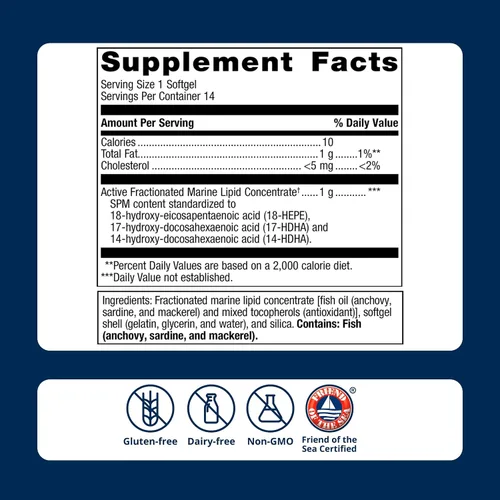 Vista 6 de Metagenics SPM Active One Daily Supplement, 14 cápsulas blandas