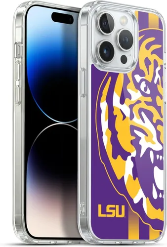 Vista 223 de Head Case Designs Funda de gel suave con licencia oficial de la Universidad Estatal de Louisiana LSU Camou compatible con Apple iPhone 7 Plus/iPhone
