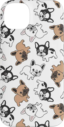 Vista 15 de iPhone 16 Cute French Bulldog Pattern Case