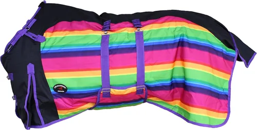 Vista 5 de CHALLENGER 60 "1200D Caballo Partido Impermeable Pesado Invierno Manta Serape 5B107