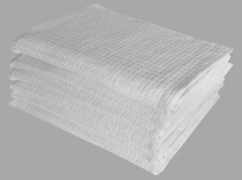 Vista 18 de Paños de limpieza de platos de cocina, paños de cocina con diseño de toalla de gofre, trapos de algodón lavables de 12 x 12 pulgadas para secar