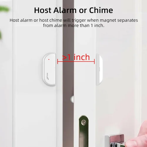 Vista 15 de CPVAN Sistema de alarma para el hogar con sensor de movimiento PIR, WiFi inalámbrico DIY Smart Door/Window Alarm para seguridad del hogar con alerta