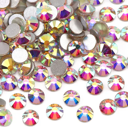 Vista 19 de Dowarm 1440 diamantes de imitación SS4 con parte trasera plana, diamantes de imitación de cristal con parte trasera plana de 0.059 in