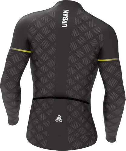Vista 2 de Maillot de manga larga para hombre, carburo urbano Pro Urban carburo térmico Ciclismo, medias de babero o paquete de kit