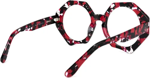 Vista 6 de Zeelool Elegantes gafas geométricas de gran tamaño con bloqueo de luz azul para mujer, 100% protección UV400, Hugh ZOP01887