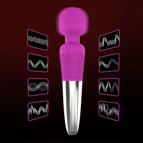 Vista 3 de Vibrador nuevo 20 velocidades consoladores AV vibrador para mujeres clítoris USB recargable bienes sexuales juguetes para adultos 5