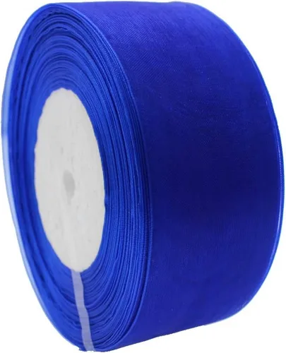 Vista 18 de Cinta de organza de 1 pulgada, 50 yardas, cinta transparente brillante para envolver regalos, decoración y manualidades (1 pulgada, 625039 negro)