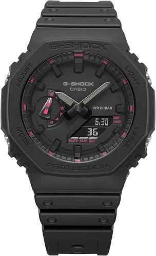 Vista 2 de G-Shock Casio para Brest Cancer Foundation, Reloj para hombre GA2100P-1A, Negro