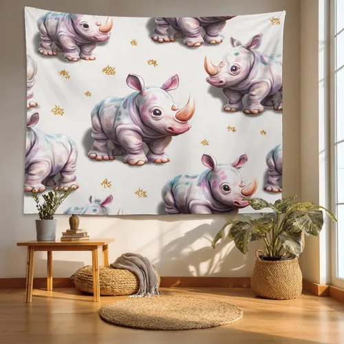 Vista 29 de Batmerry Peaceful Retreat Beautiful Landscape Polyester Tapestry, Blooming Garden Setting Lightweight Wall Hanging High-Definition Print Backdrop