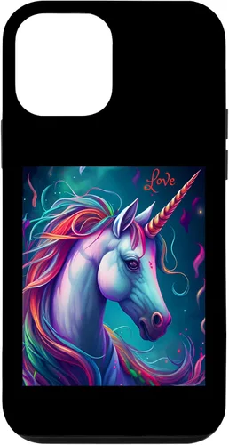Vista 12 de iPhone 15 Unicorn Love Mystical Nature Forest Case