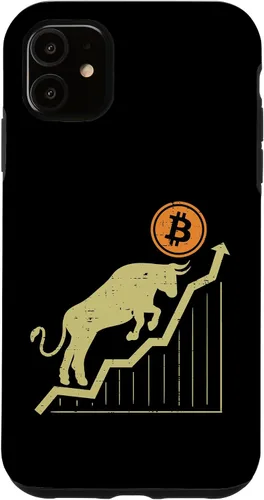 Vista 8 de Bitcoin Bull Graph Bullish BTC Crypto Cryptocurrency Trader Case for iPhone 17