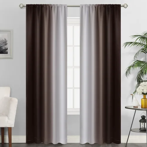 Vista 58 de SimpleHome Cortinas Pequeñas Negras Impermeables con Bolsillo para Barra Suave para Cocina, Cortinas Impermeables con Bolsillo para Barra