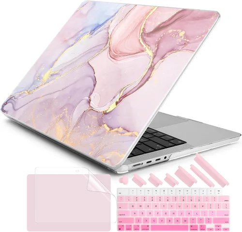 Vista 36 de DONGKE Funda para M5 MacBook Pro de 14 pulgadas 2025 2024-2021 M4 M3 M2 M1, cubierta de carcasa dura de plástico compatible con A3434 A3112 A3401