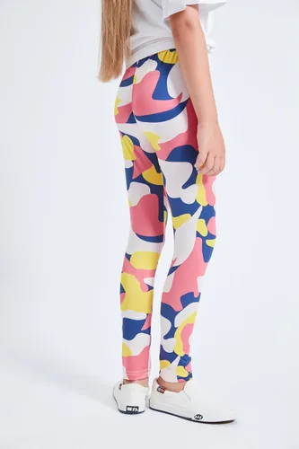 Vista 5 de LUOUSE - Leggings elásticos para niñas, pantalones deportivos para niños, longitud al tobillo, 3 paquetes de 4 a 13 años