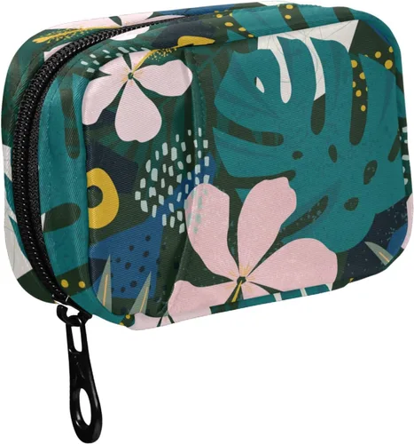 Vista 31 de Fustylead Groovy - Organizador de píldoras de flores, estilo bohemio, retro, 2 veces al día, con cremallera, dispensadores semanales portátiles