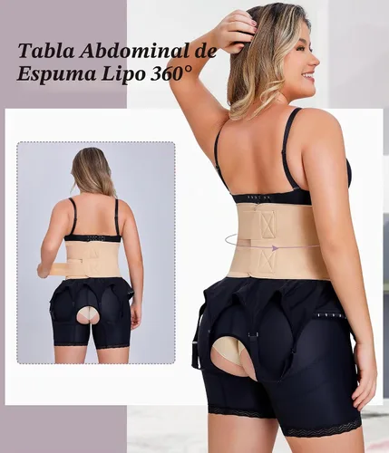 Vista 6 de YERKOAD 360 Tabla de Espuma Lipo Ab Board Post Cirugía Liposucción Tablas de Compresión Abdominal Envoltura de Vientre Lipo Recuperación Cincher