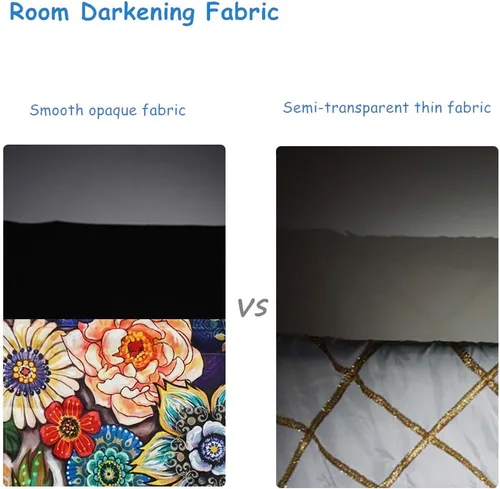 Vista 4 de YoKii Boho Bouquet - Paneles de cortina para ventana