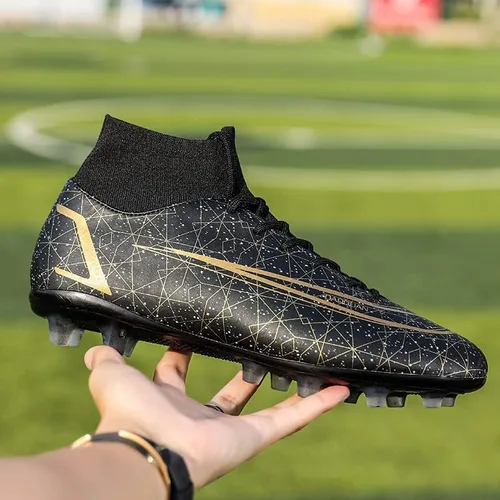 Vista 5 de MEBAMY Zapatos de fútbol para hombre TPUAG profesionales de uñas largas para deportes al aire libre botas de fútbol para correr para exteriores e