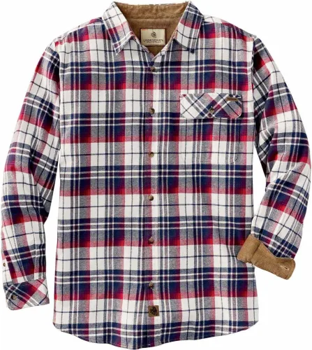 Vista 11 de Legendary Whitetails Camisa de franela de manga larga con botones para hombre, 100% algodón