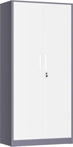 Vista 19 de Greenvelly Armario de almacenamiento de metal con puertas y estantes, armario de almacenamiento con cerradura de 36 pulgadas para oficina, gabinete