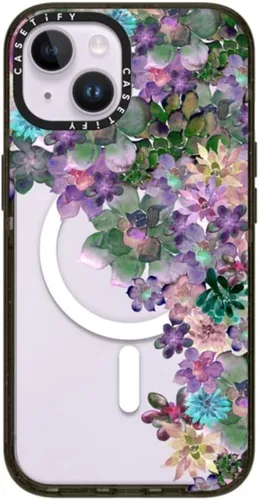 Vista 137 de CASETiFY Impact - Funda para iPhone 13 [protección contra caídas de 6.6 pies/compatible con Magsafe] Black Kingsnake, color negro transparente