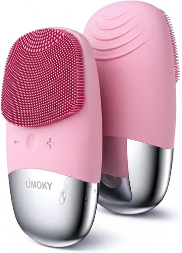Vista 9 de Cepillo de limpieza facial, limpiador facial eléctrico 3 en 1, masajeador vibratorio, IPX7 impermeable, cepillo de poros recargable por USB