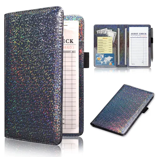 Vista 29 de ACdream - Libretas de servicio para camarera, libreta de anotación de comensales, lindo organizador de piel y cartera, para presentar la cuenta