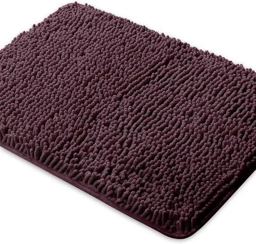Vista 172 de Yeaban Alfombra de pasillo de baño de 24 x 72 pulgadas, antideslizante, alfombra de baño larga de felpilla gruesa, absorbente y lavable, alfombra
