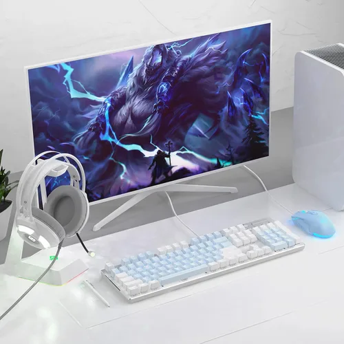 Vista 8 de Lomiluskr AJ52 - Ratón para juegos con cable 7 botones programables ratones para computadora con retroiluminación LED RGB 200-4800 DPI ajustable