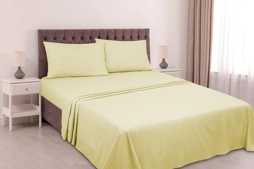 Vista 2 de ROYALE LINENS Juego de sábanas de 4 piezas, microfibra suave cepillada de 1800 hilos, 1 sábana bajera, 1 sábana encimera, 2 fundas de almohada, sin