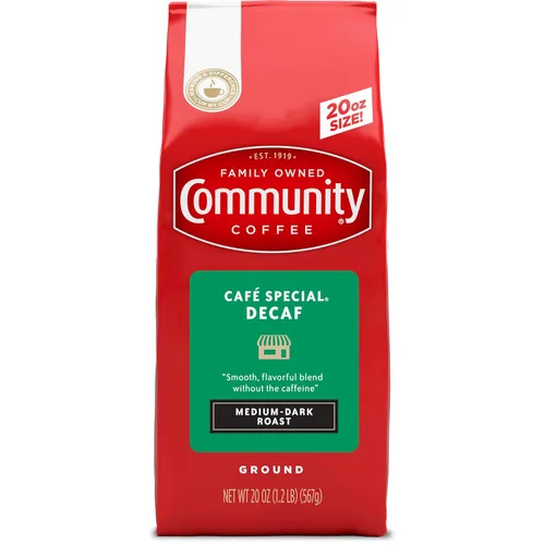 Vista 18 de Community Coffee Café Especial Descafeinado Molido, Tostado Medio Oscuro, Bolsa de 12 Onzas (Paquete de 1)