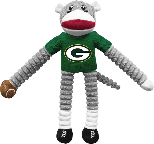 Vista 19 de Littlearth NFL Sock Monkey Pet Toy, Team Color, One
