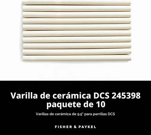 Vista 2 de DCS 245398 - Juego de varillas de cerámica (paquete de 10) modelos BGB36