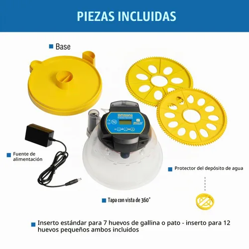 Vista 7 de Brinsea Mini II EX Connect Fully Automatic Smart Egg Incubator with App