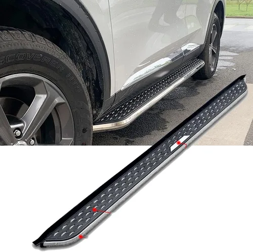 Vista 3 de estribos de aluminio para barra lateral Volvo XC40 2018-2021