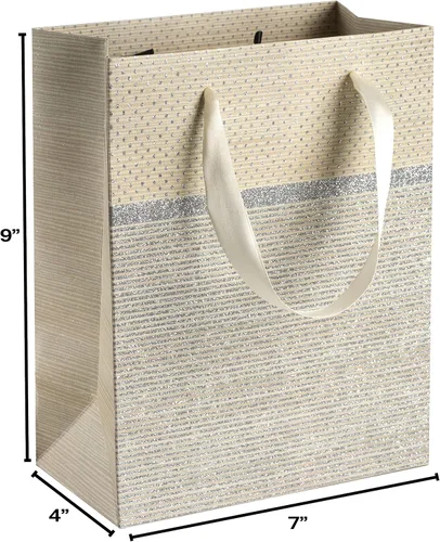 Vista 3 de Hammont Bolsas de regalo de boda para invitados de hotel, bolsa de dama de honor con purpurina brillante, bolsa de recuerdo de fiesta, baby shower