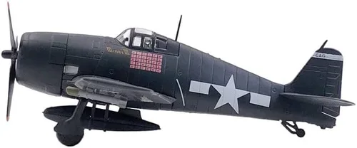 Vista 3 de Adorno de regalo de la batalla de la Segunda Guerra Mundial de la Segunda Guerra Mundial de los Estados Unidos F6F Hellcat Fighter Diecast Metal